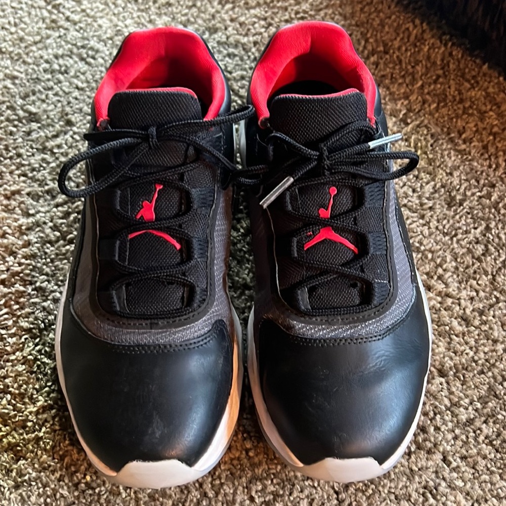 Kids Black and Red Basketball Jordan Sneakers